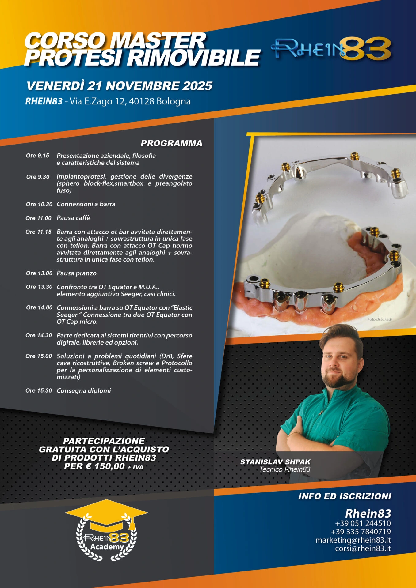 Corso Master Protesi Rimovibile per Odontoiatri e Odontotecnici