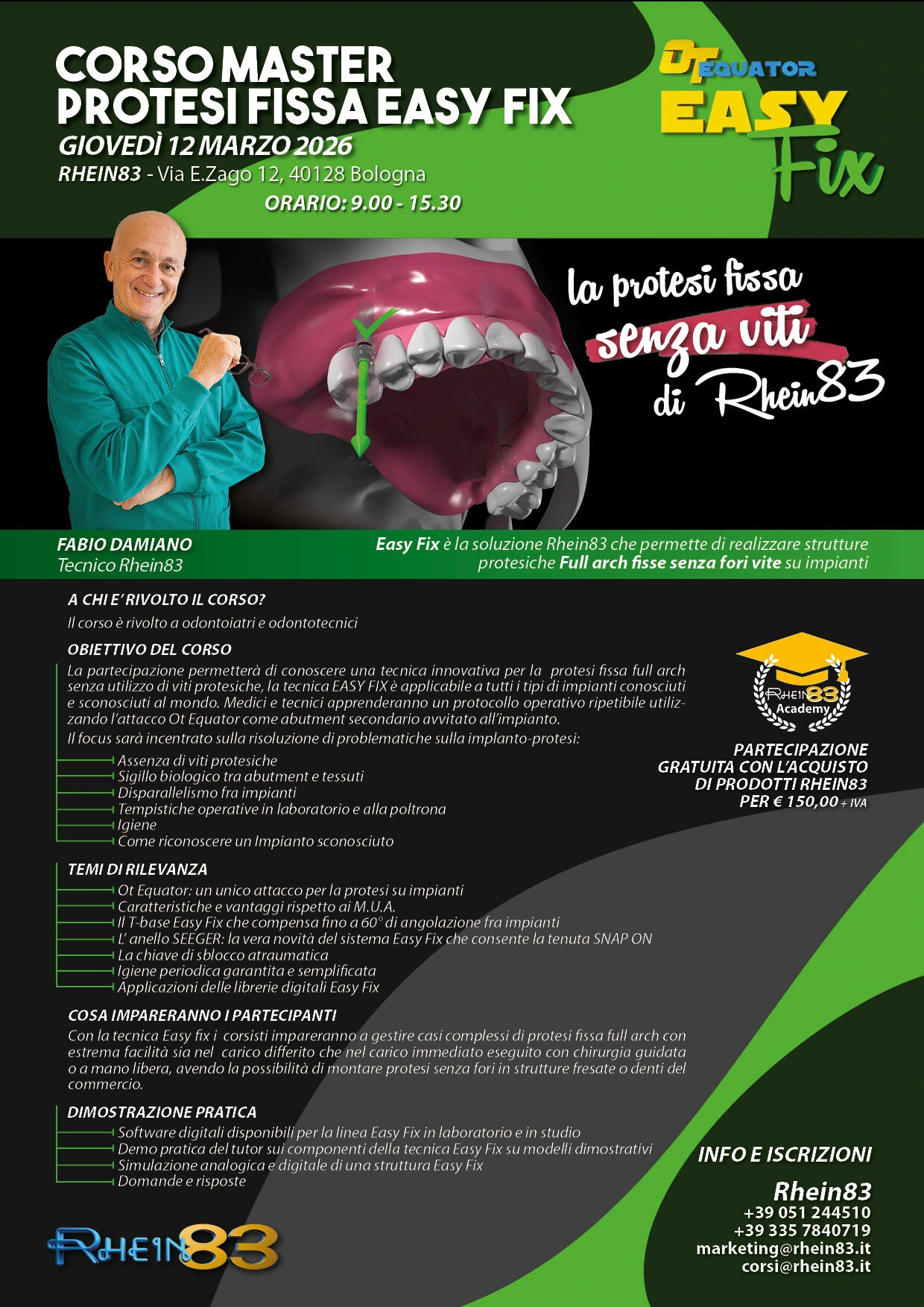 Corso Master protesi fissa Easy Fix