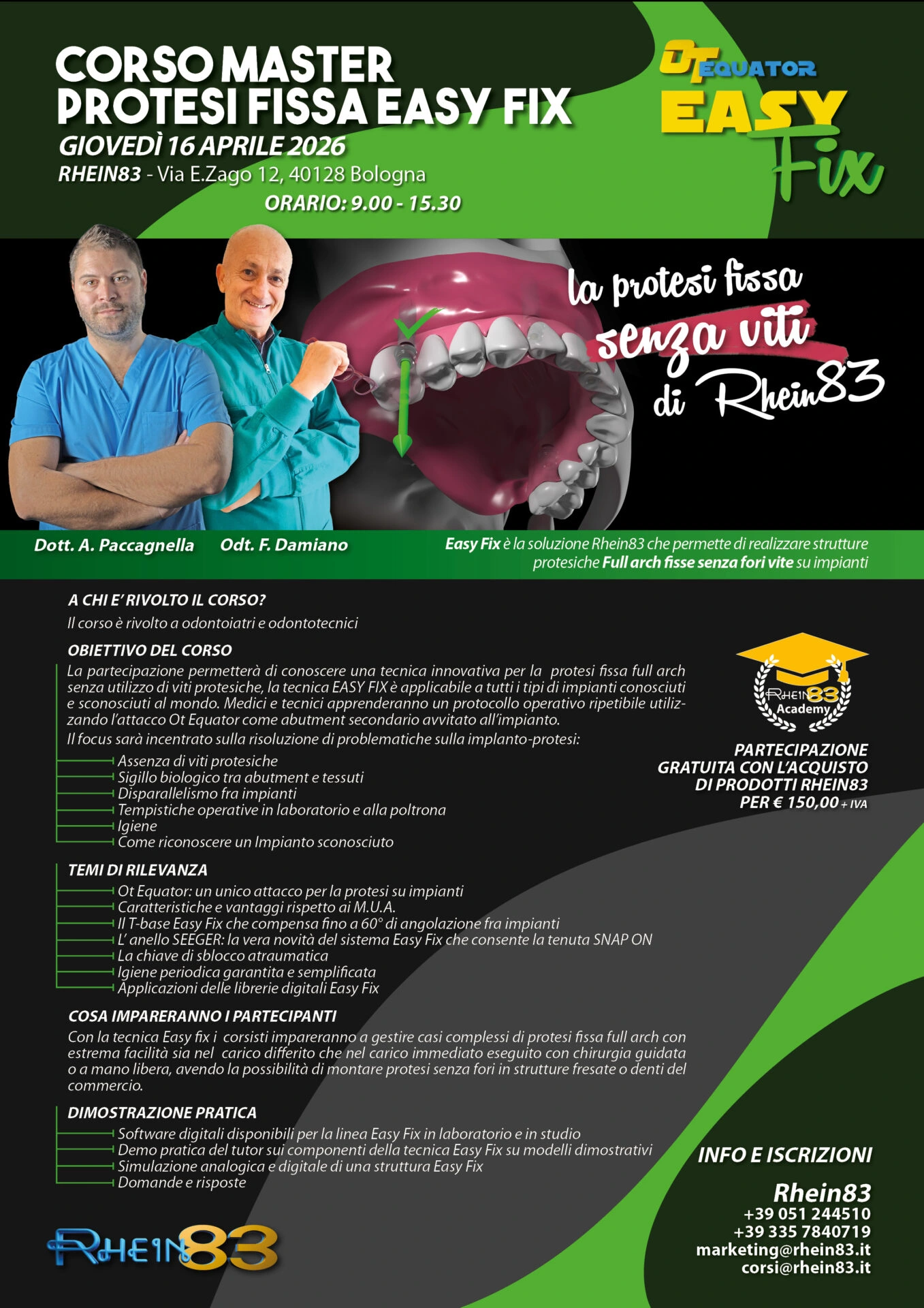 Corso Master protesi fissa Easy Fix