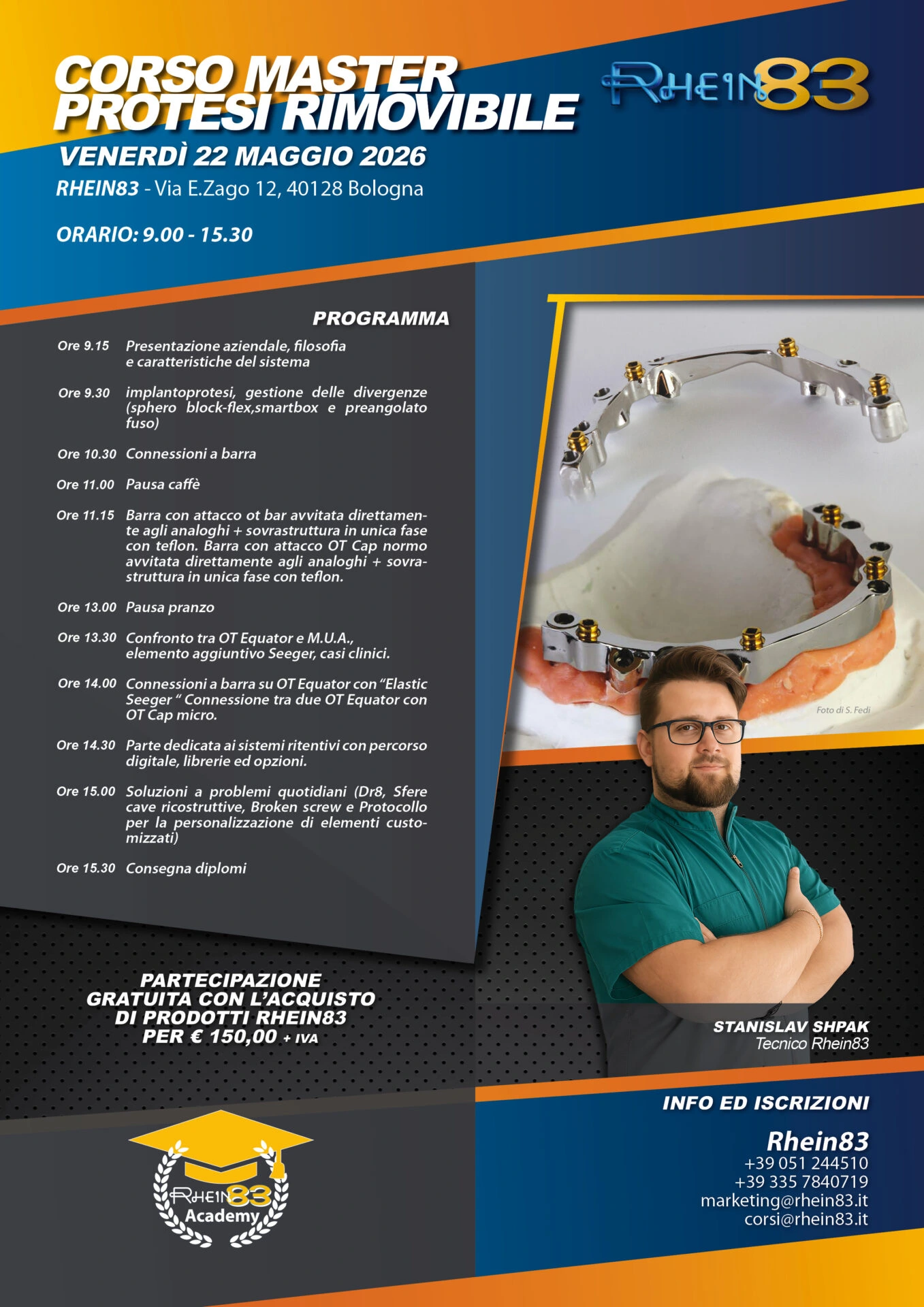 Corso Master Protesi Rimovibile per Odontoiatri e Odontotecnici