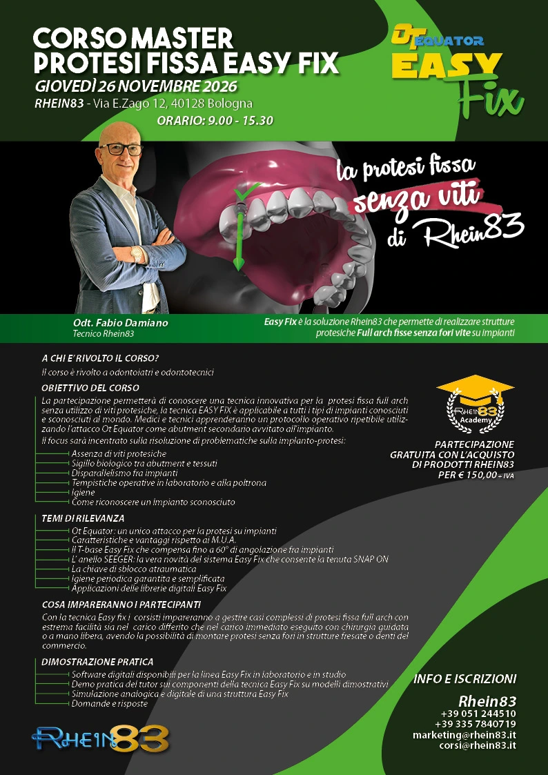 Corso Master protesi fissa Easy Fix