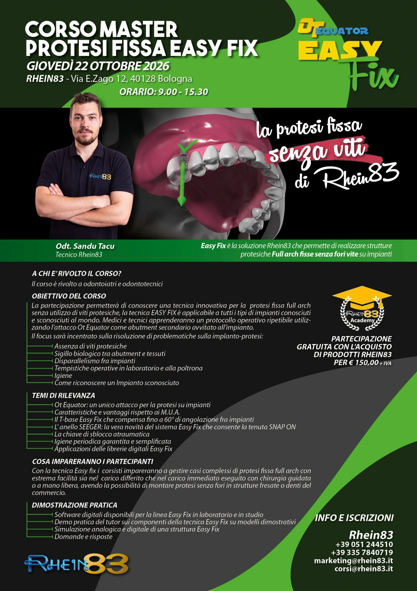 Corso Master protesi fissa Easy Fix